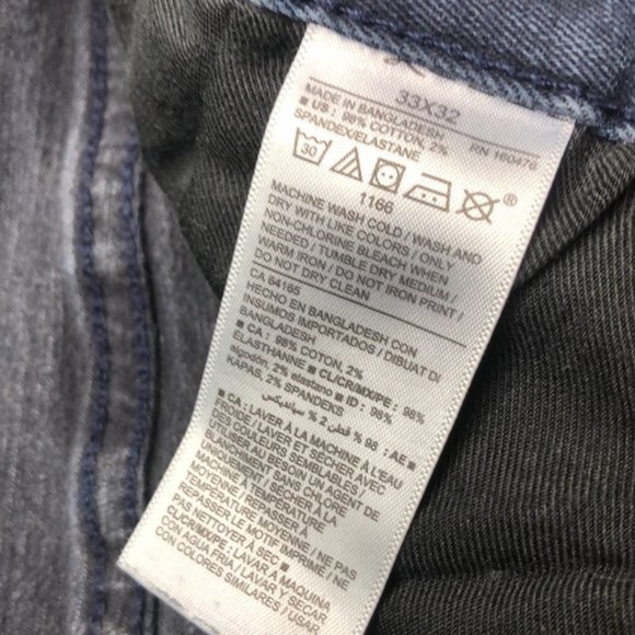 VINTAGE MENS OLD NAVY RELAXED SLIM TAPER JEANS 33x32 😎 - Picture 8 of 12
